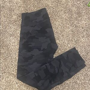 Lululemon Athletica Black Camouflage Instill Leggings